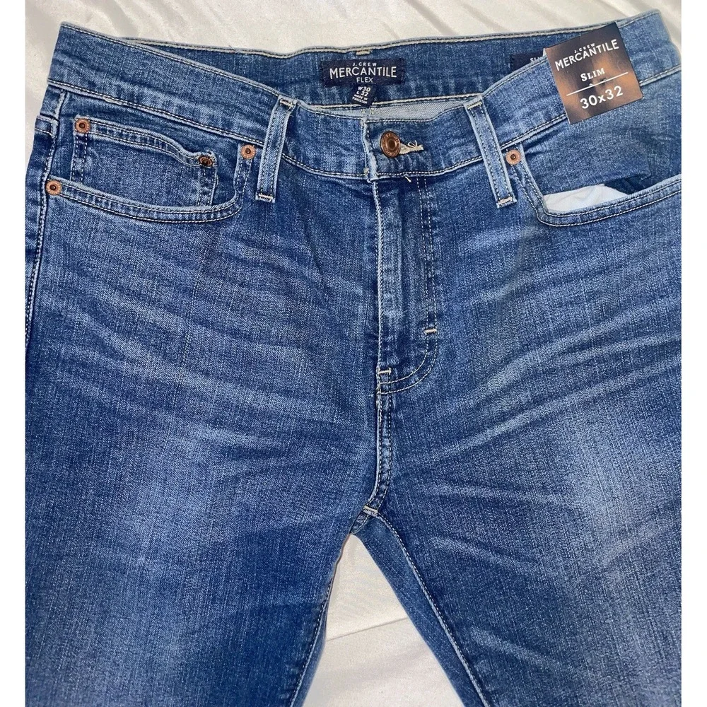 J. Crew Mercantile Flex Slim Jeans Mens 30x32 Blue K7751